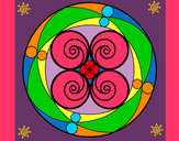 Dibujo Mandala 5 pintado por Cristobale