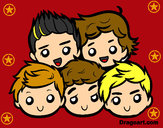 Dibujo One Direction 2 pintado por javi2