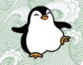 Dibujo Pingüino bailando pintado por MONYK1