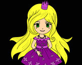 Dibujo Princesa primavera pintado por amalia