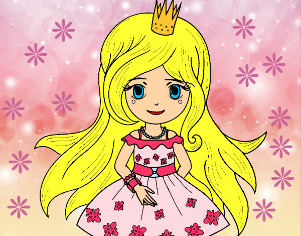 Dibujo Princesa primavera pintado por iai14