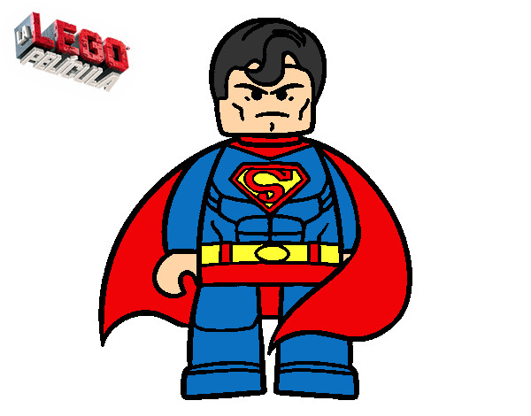 Dibujo Superman superheroe pintado por lobillo203