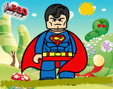 Dibujo Superman superheroe pintado por maca21