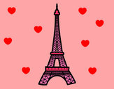 Dibujo Torre Eiffel pintado por PINKLADY