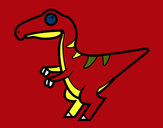 Dibujo Velociraptor bebé pintado por javiz