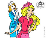 Dibujo Barbie con una corona de princesa pintado por LuciTini