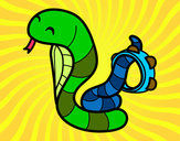 Dibujo Cobra con pandereta pintado por SinaiV
