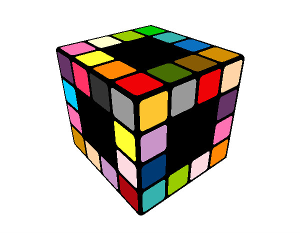 Dibujo Cubo de Rubik pintado por AlejandroJ