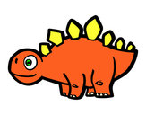 Dibujo Estegosaurio joven pintado por josealej04