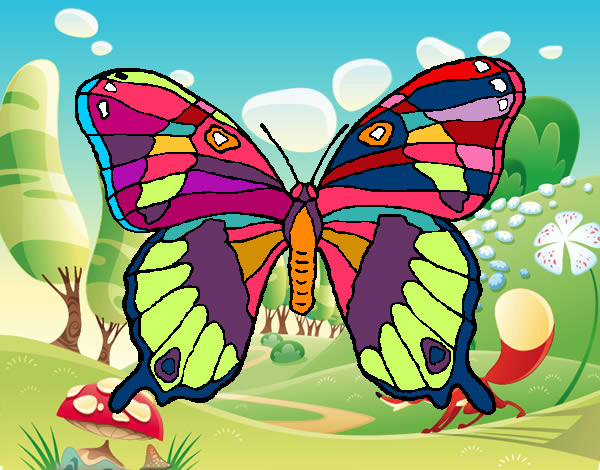 Dibujo Mariposa silvestre pintado por 2006magui
