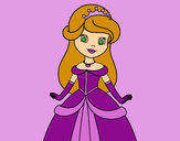Dibujo Princesa bella pintado por amalia