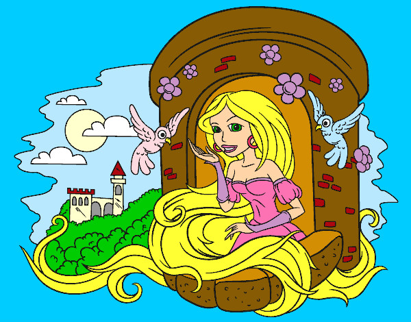 Dibujo Princesa Rapunzel pintado por LuciTini