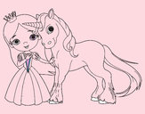 Dibujo Princesa y unicornio pintado por MaiZoe
