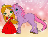 Dibujo Princesa y unicornio pintado por sofiangy