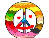 Dibujo Símbolo de la paz pintado por biancaagus