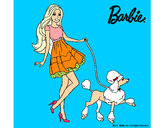 Dibujo Barbie paseando a su mascota pintado por pieromarti
