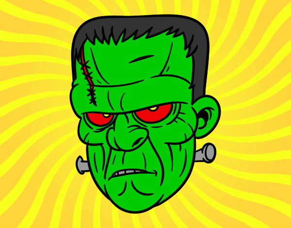 Dibujo Cara de Frankenstein pintado por AlejandroJ