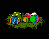Dibujo Huevos de pascua II pintado por amalia