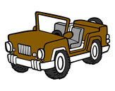 Dibujo Jeep pintado por robto