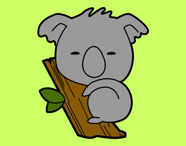 Dibujo Koala bebé pintado por Quira