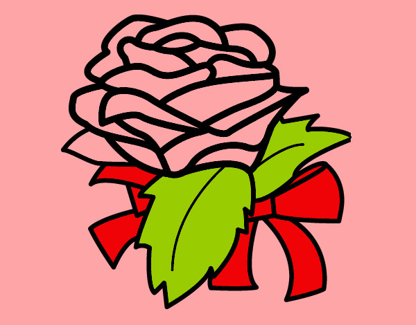 Dibujo Rosa, flor pintado por Quira