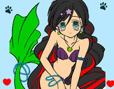 Dibujo Sirena 3 pintado por karen06