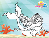 Dibujo Sirena contenta pintado por chuchete