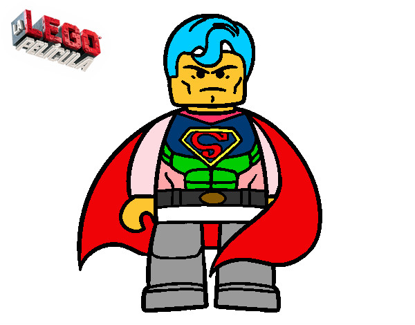 Dibujo Superman superheroe pintado por planchi73