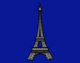 Dibujo Torre Eiffel pintado por antuana