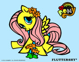 Dibujo Fluttershy pintado por Marisok