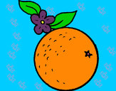 Dibujo naranja pintado por perlygabo