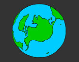 Dibujo Planeta Tierra pintado por Meloki