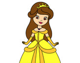 Dibujo Princesa bella pintado por alereyna