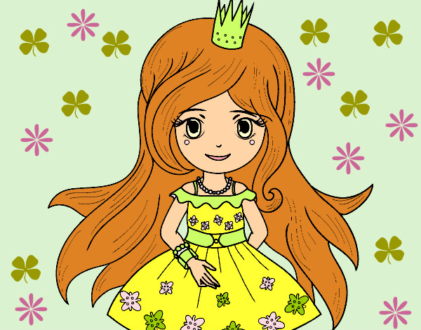Dibujo Princesa primavera pintado por ardnas
