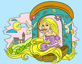 Dibujo Princesa Rapunzel pintado por ardnas