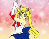 Dibujo Serena de Sailor Moon pintado por audora