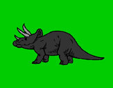Dibujo Triceratops pintado por jenaro