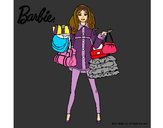 Dibujo Barbie de compras pintado por pikis
