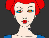 Dibujo Cara de geisha pintado por IngridSkip