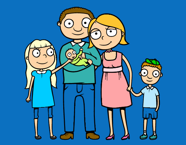 Dibujo Familia unida pintado por chiquit