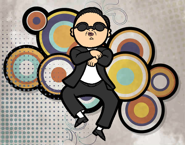 Dibujo Gangnam Style pintado por AlejandroJ