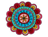 Dibujo Mandala alegre pintado por camihub