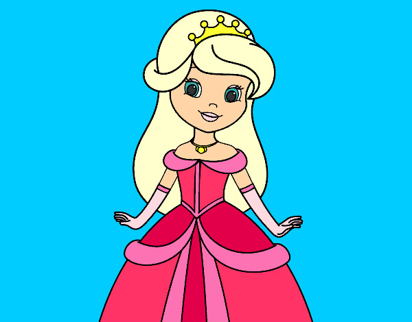 Dibujo Princesa bella pintado por chiquit