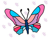 Dibujo Mariposa 6a pintado por Saritita