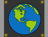 Dibujo Planeta Tierra 1 pintado por Steffa