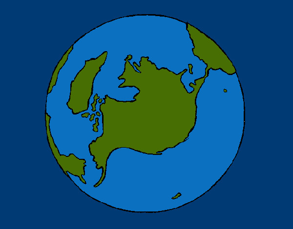Dibujo Planeta Tierra pintado por Richirt
