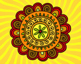Dibujo Mandala alegre pintado por Richirt