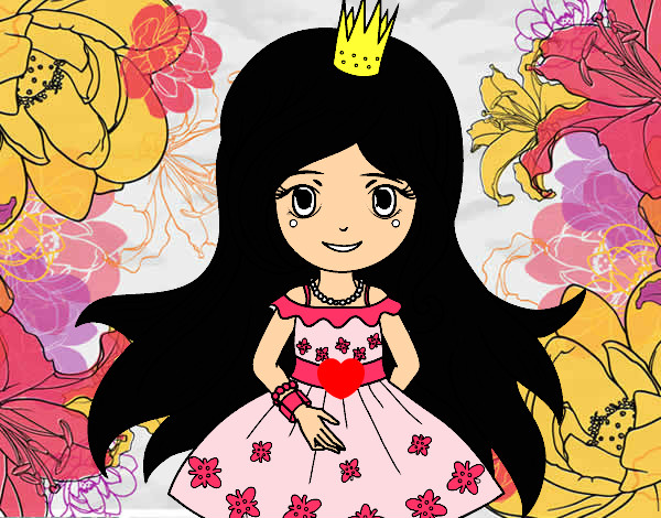 Dibujo Princesa primavera pintado por jacquiii