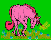 Dibujo Unicornio bravo pintado por jgojgjfdj