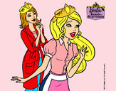 Dibujo Barbie con una corona de princesa pintado por elisan